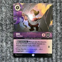 Disney Lorcana Wilds Unknown Doc 210/204 Epic Foil - Image 2