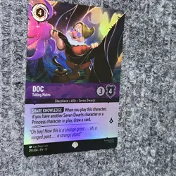 Disney Lorcana Wilds Unknown Doc 210/204 Epic Foil - Image 3