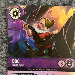 Disney Lorcana Wilds Unknown Doc 210/204 Epic Foil - Image 5