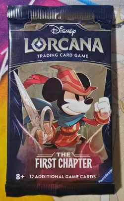 Disney Lorcana TCG - The First Chapter Booster Pack - Mickey Mouse - SEALED - Image 1