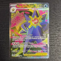 Mega Starmie Ex 102/088 Holo Perfect Order Ultra Rare Pokemon Card TCG Full Art - Image 3