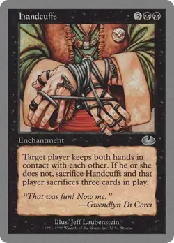 Handcuffs - Medium Play MTG Unglued - Image 1