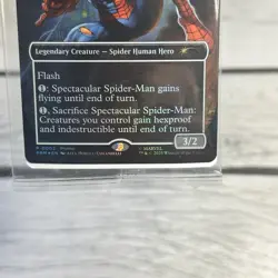 Marvel Legends Battle-Damaged Spectacular Spider-Man Magic The Gathering Card - Image 5