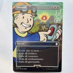 Magic: The Gathering Farewell Borderless Rare Sorcery Vault Boy Fallout 0353 - Image 1