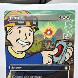Magic: The Gathering Farewell Borderless Rare Sorcery Vault Boy Fallout 0353 - Image 3