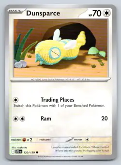 Pokemon Dunsparce Journey Together JTG C 120/159 NM Ito - Image 1