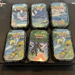 Pokemon TCG Shining Fates - Full Set - 6 Mini Tins -Empty - Image 1
