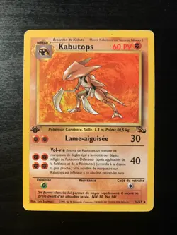 Carte Pokemon : Kabutops 24/62 Edition 1 Fossile Wizards Francaise - Image 1