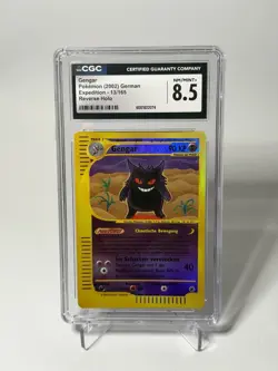 Pokemon (CGC 8,5) Gengar 13 Expedition Reverse Holo Foil Deutsch vgl. PSA BGS - Image 1