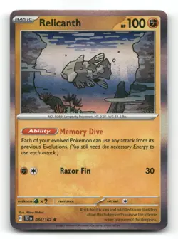 Relicanth 084/162 - Temporal Forces Holo - Pokemon Card NM/M - Image 1