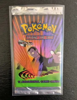Pokemon Gym Challenge, Giovanni Artwork, Booster, New Sealed, WOTC 1999-2000 - Image 1