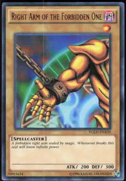 Right Arm of the Forbidden One LDK2-ENY05 Legendary Decks II Yu-Gi-Oh NM - Image 1