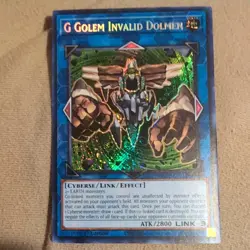 Yugioh G Golem Invalid Dolmen Secret Rare BLCR-EN044 1ST EDITION MINT YU-GI-OH - Image 1