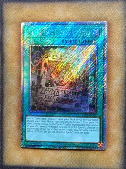 Yugioh WANTED: Seeker of Sinful Spoils RA03-EN074 Platinum Secret Rare 1st Ed NM - Image 1