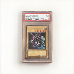 2002 YU-GI-OH! LOB-LEGEND OF BLUE EYES WHITE DRAGON RED-EYES B. DRAGON PSA 9 - Image 1