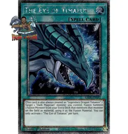 Yugioh! 1x The Eye of Timaeus RA04-EN192 Platinum Secret Rare 1st Ed NM - Image 1