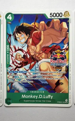 Monkey.D.Luffy (Red Bull Double Don!!) PRB02-005 One Piece Promotion Cards - Image 1