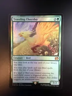 MTG Final Fantasy English Traveling Chocobo 0210 Foil - Image 1
