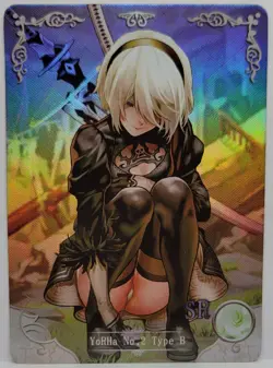 Nier Automata YoRHa 2B #3 Holo Foil Doujin Goddess Story Trading Card SR - Image 1
