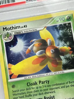 PSA 8 MINT Mothim Holo 6/99 Platinum Arceus Rare Pokemon Card - Image 2