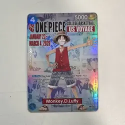 OPENED One Piece College Basketball Tour Gonzaga Basketball Collectible card - Image 1