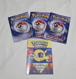 Pokemon Trading Card Game Booklets: Card List, Starter Rules Version 1,2,3 - Image 1