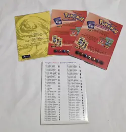 Pokemon Trading Card Game Booklets: Card List, Starter Rules Version 1,2,3 - Image 2
