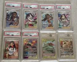 Lot Of 8 Graded Pokemon Cards (Trainer cards and Tag teams) - Image 1