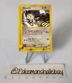 Meowth 121/165 - Expedition Base Set *EXC* Common Pokemon Card - Image 1