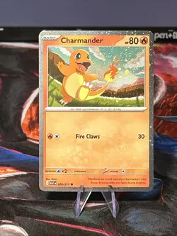 Pokemon Charmander Ascended Heroes 020/217 Cosmo Holo Promo NM/M SWIRL - Image 2