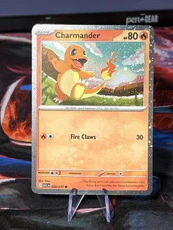 Pokemon Charmander Ascended Heroes 020/217 Cosmo Holo Promo NM/M SWIRL - Image 4
