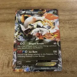Pokemon White Kyurem EX 103/149 Boundaries Crossed Ultra Rare Holo Basic HP 180 - Image 1