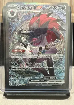 Pokemon N’s Zoroark ex 286/217 Special Illustration Rare Ascended Heroes NM - Image 2