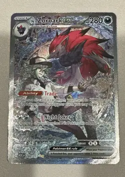 Pokemon N’s Zoroark ex 286/217 Special Illustration Rare Ascended Heroes NM - Image 4