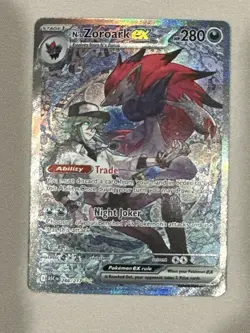 Pokemon N’s Zoroark ex 286/217 Special Illustration Rare Ascended Heroes NM - Image 5