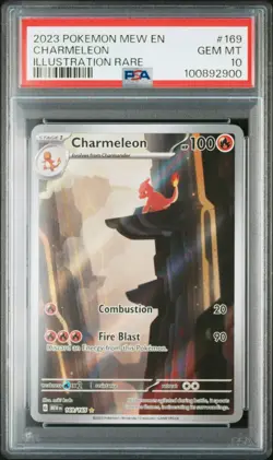Charmeleon PSA 10 - 169/165 - Illustration Rare - 151 - Pokemon - Image 1