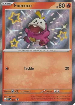 Fuecoco 079 Holo Black Star Promo Pokemon Scarlet & Violet Paldean Fates - Image 1
