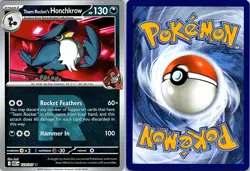 Team Rocket's Honchkrow (Team Rocket) 127/217 AH Pokemon Reverse Holo NM - Image 1