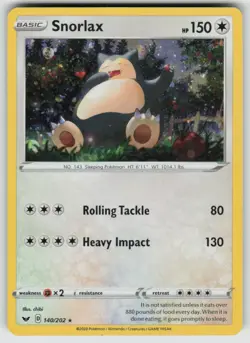 Snorlax - 140/202 (Cosmos Holo) 140/202 Holo Promo Blister Exclusives Pokemon MP - Image 1