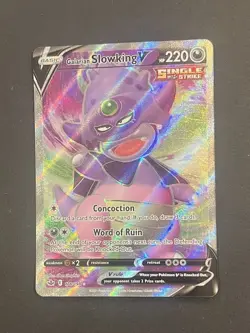 Pokemon Galarian Slowking V 178/198 Full Art Chilling Reign NM - Image 3