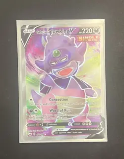 Pokemon Galarian Slowking V 178/198 Full Art Chilling Reign NM - Image 4