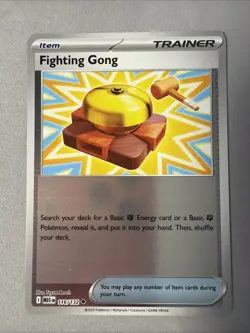 Pokemon TCG * Mega Evolution * 116/132 Fighting Gong REVERSE HOLO UNCOMMON * NM - Image 1