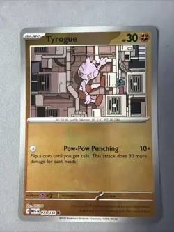 Pokemon TCG * Mega Evolution * 71/132 Tyrogue REVERSE HOLO COMMON * FRESH PK - Image 1
