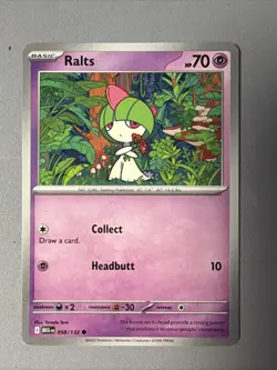 Pokemon TCG * Mega Evolution * 58/132 Ralts Common * FRESH PK - Image 1