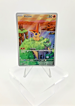 2025 Pokemon SV Black Star Promos SVP EN Victini #208 Illustration Collection ✅ - Image 1