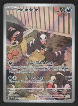 Houndour 204/197 Pokemon TCG SV03: Obsidian Flames NM - Image 1