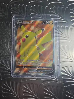 Pickachu V 157/172 Brilliant Stars Pokemon TCG Near Mint Condition - Image 1