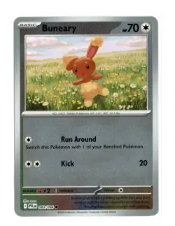 Buneary 083/094 Common Reverse Holo ME02: Phantasmal Flames Pokemon NM - Image 1