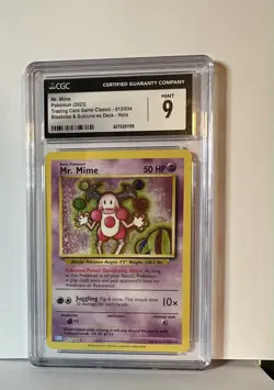 Pokemon TCG - Mr. Mime 013/034 Classic Holo CGC 9 - Image 1
