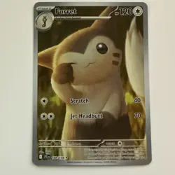 2025 Pokemon S&V Journey Together Furret IR 168/159 - NM+ Contender - Image 1
